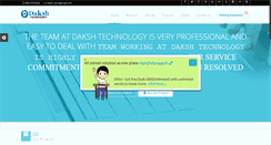 Desktop Screenshot of dakshtechnology.com