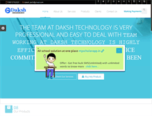 Tablet Screenshot of dakshtechnology.com